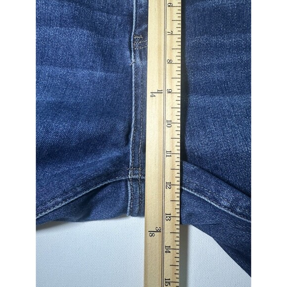 Vervet Blue Jeans Straight Leg Stretch Women’s Size 29 Raw Hem Dark Wash Denim‎ - Picture 12 of 14